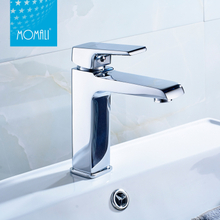 China faucet artistic brass high body basin water faucet modern style