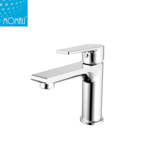 China sanitary ware brass single handle chrome surface treatment basin faucet