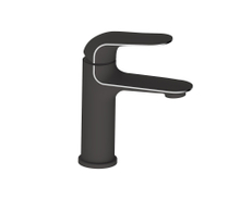 2019 New design china sanitary ware bathroom single faucet brass black water tap for bathroom wash basin faucet mixer tap